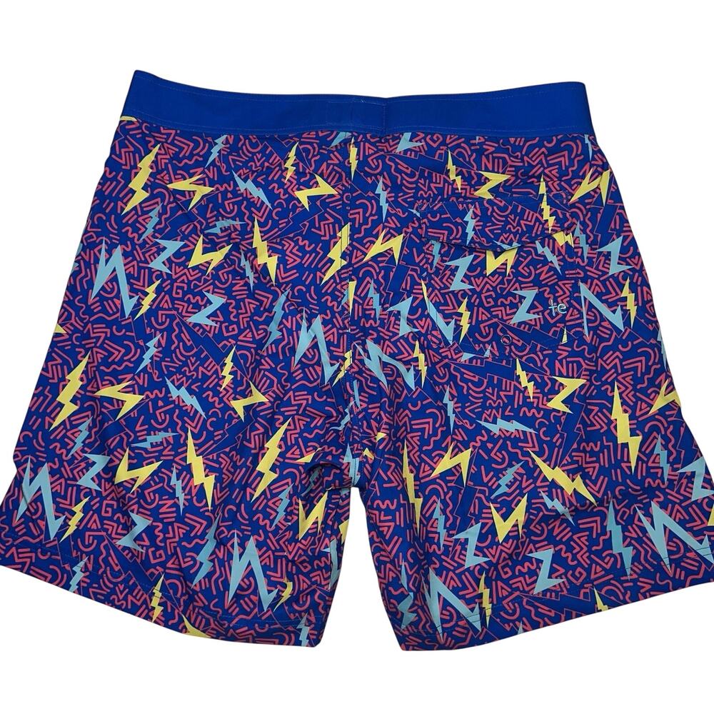 Tipsy Elves Board Shorts Size 34 Grease Lightning Retro 80s Theme Swim NEW NWT - Picture 2 of 13